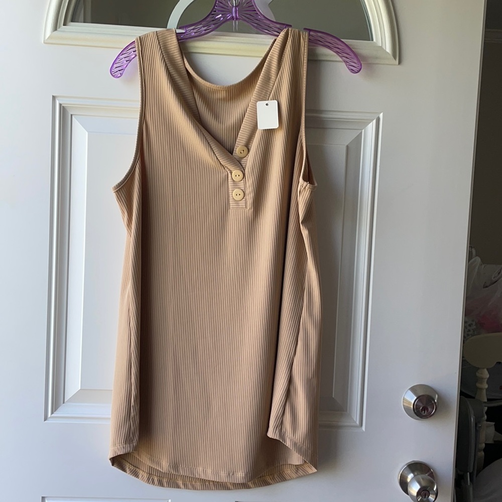 V neck tank.